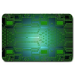 Cross Crossing Crosswalk Line Walk Large Doormat  by HermanTelo