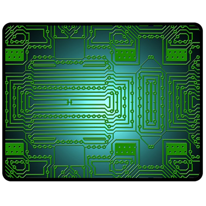 Cross Crossing Crosswalk Line Walk Double Sided Fleece Blanket (Medium) 