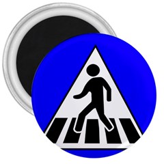 Cross Crossing Crosswalk Line Walk 3  Magnets