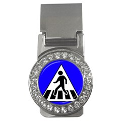 Cross Crossing Crosswalk Line Walk Money Clips (CZ) 