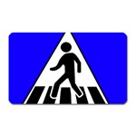 Cross Crossing Crosswalk Line Walk Magnet (Rectangular) Front