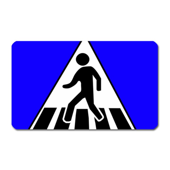 Cross Crossing Crosswalk Line Walk Magnet (Rectangular)