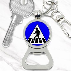 Cross Crossing Crosswalk Line Walk Bottle Opener Key Chain by HermanTelo