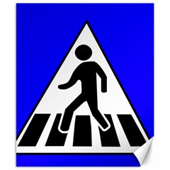 Cross Crossing Crosswalk Line Walk Canvas 8  x 10 