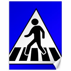 Cross Crossing Crosswalk Line Walk Canvas 12  x 16 