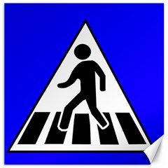 Cross Crossing Crosswalk Line Walk Canvas 16  x 16 