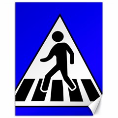 Cross Crossing Crosswalk Line Walk Canvas 18  x 24 