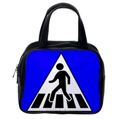 Cross Crossing Crosswalk Line Walk Classic Handbag (one Side) by HermanTelo