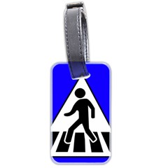 Cross Crossing Crosswalk Line Walk Luggage Tag (two sides)