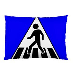 Cross Crossing Crosswalk Line Walk Pillow Case (two Sides) by HermanTelo