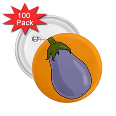 Eggplant Fresh Health 2 25  Buttons (100 Pack)  by Mariart