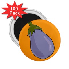 Eggplant Fresh Health 2 25  Magnets (100 Pack)  by Mariart