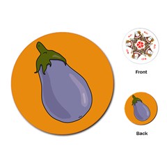 Eggplant Fresh Health Playing Cards Single Design (round) by Mariart