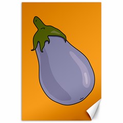 Eggplant Fresh Health Canvas 24  X 36  by Mariart