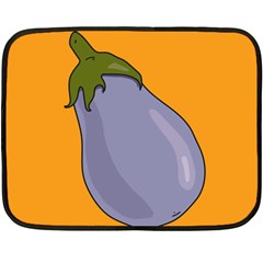 Eggplant Fresh Health Fleece Blanket (mini) by Mariart