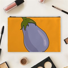 Eggplant Fresh Health Cosmetic Bag (large) by Mariart