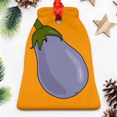 Eggplant Fresh Health Bell Ornament (two Sides) by Mariart