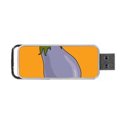 Eggplant Fresh Health Portable Usb Flash (two Sides) by Mariart