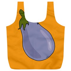 Eggplant Fresh Health Full Print Recycle Bag (xl) by Mariart