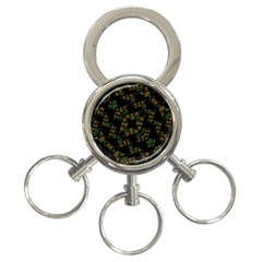 Modern Geometric Print 3-ring Key Chain by dflcprintsclothing