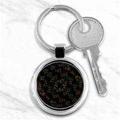 Modern Geometric Print Key Chain (round) by dflcprintsclothing