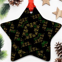 Modern Geometric Print Star Ornament (two Sides)