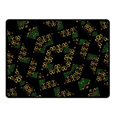 Modern Geometric Print Fleece Blanket (small)