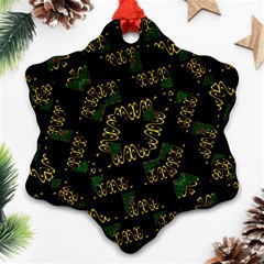 Modern Geometric Print Snowflake Ornament (two Sides) by dflcprintsclothing