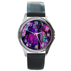 Fairytale Forest Round Metal Watch by augustinet