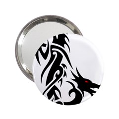 Black Dragon Animal 2 25  Handbag Mirrors by HermanTelo