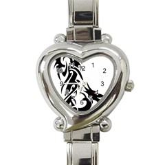 Black Dragon Animal Heart Italian Charm Watch by HermanTelo