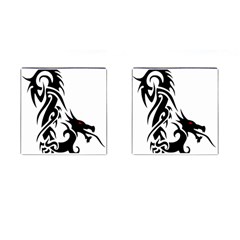 Black Dragon Animal Cufflinks (square)