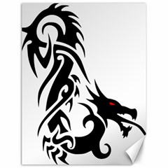 Black Dragon Animal Canvas 12  X 16  by HermanTelo