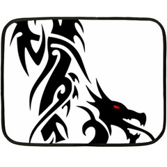 Black Dragon Animal Fleece Blanket (mini)