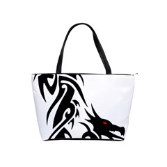 Black Dragon Animal Classic Shoulder Handbag by HermanTelo