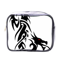 Black Dragon Animal Mini Toiletries Bag (one Side) by HermanTelo