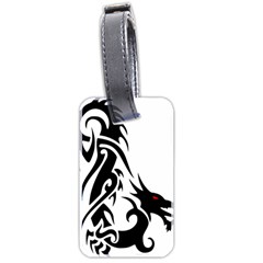 Black Dragon Animal Luggage Tag (two Sides)