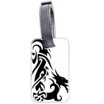 Black Dragon Animal Luggage Tag (two sides) Back