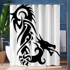 Black Dragon Animal Shower Curtain 60  X 72  (medium) 