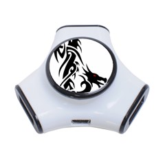 Black Dragon Animal 3-port Usb Hub