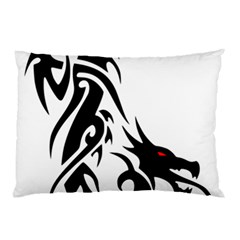 Black Dragon Animal Pillow Case (two Sides) by HermanTelo