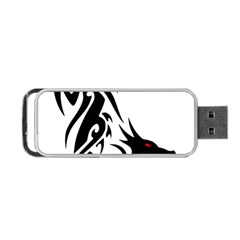 Black Dragon Animal Portable Usb Flash (one Side)