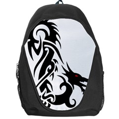 Black Dragon Animal Backpack Bag by HermanTelo