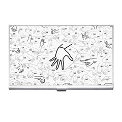 Hands Reference Art Drawing Business Card Holder by Mariart