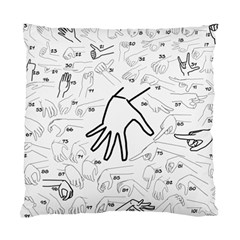 Hands Reference Art Drawing Standard Cushion Case (two Sides) by Mariart