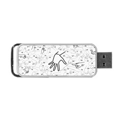 Hands Reference Art Drawing Portable Usb Flash (one Side) by Mariart