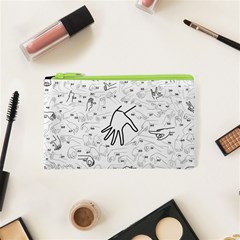 Hands Reference Art Drawing Cosmetic Bag (xs) by Mariart