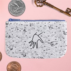 Hands Reference Art Drawing Large Coin Purse by Mariart