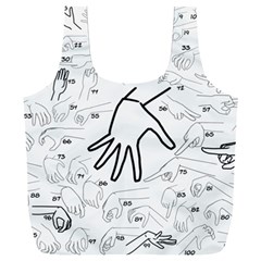 Hands Reference Art Drawing Full Print Recycle Bag (xxxl) by Mariart