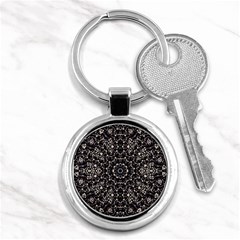 Modern Baroque Print Key Chain (round) by dflcprintsclothing